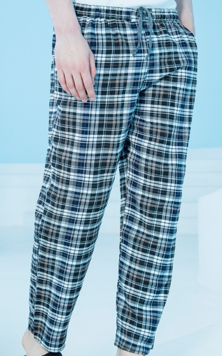 شلوار مردانه راحتي چهارخانه سوپر پنبه