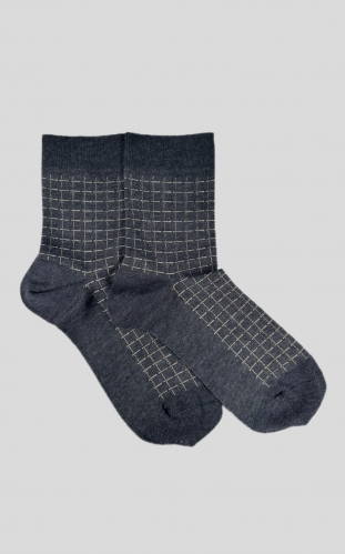 جوراب نیم ساق مردانه سوپر پنبه طرح 13