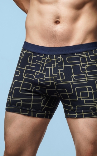 شورت مردانه پادار کش اسپورت چاپدار- بسته 2 عددی