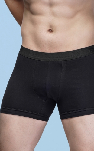 شورت مردانه پادار کش ژاکارد اسپورت مشکی- بسته 2 عددی