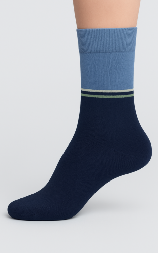 جوراب ساقدار مردانه سوپر پنبه طرح 24