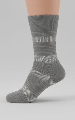 جوراب ساقدار مردانه سوپر پنبه طرح 6