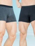 شورت پادار مردانه كش اسپورت راه راه و ساده مشکی-بسته 2 عددی